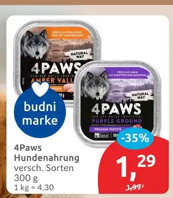 Budni 4paws hundenahrung Angebot
