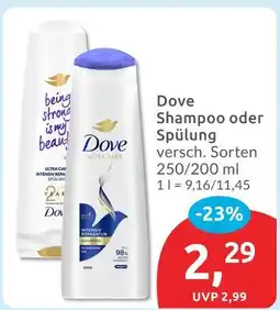 Budni Dove shampoo Angebot