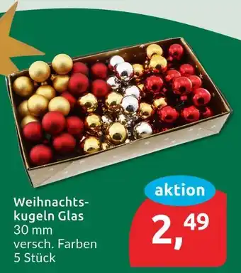 Budni Weihnachtskugeln glas Angebot
