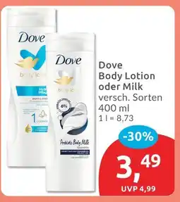 Budni Dove body lotion Angebot