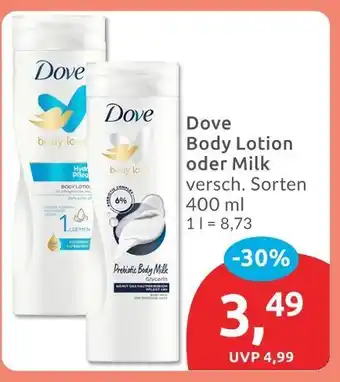 Budni Dove body lotion Angebot