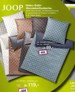 Möbel Inhofer Joop mako-satin wendebettwäsche Angebot