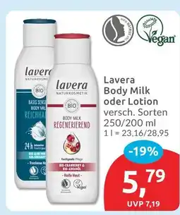 Budni Lavera body milk Angebot