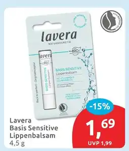 Budni Lavera basis sensitive lippenbalsam Angebot