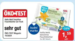 Budni Hallo welt sensitive feuchttücher Angebot