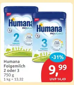 Budni Humana folgemilch 2 Angebot