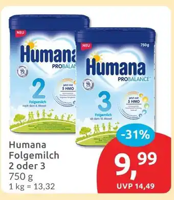 Budni Humana folgemilch 2 Angebot