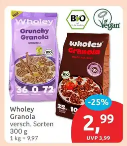 Budni Wholey crunchy granola original Angebot
