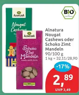 Budni Alnatura nougat cashews Angebot