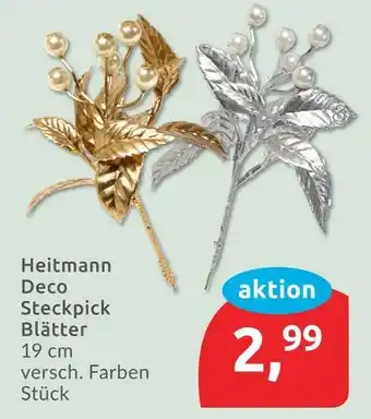 Budni Heitmann deco steckpick blätter Angebot