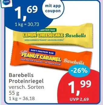 Budni Barebells lemon cheesecake protein bar Angebot