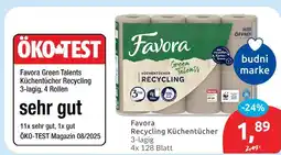 Budni Favora recycling küchentücher Angebot