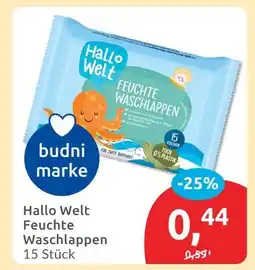 Budni Hallo welt feuchte waschlappen Angebot