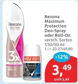 Budni Rexona maximum protection deo-spray Angebot