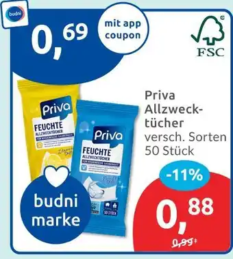 Budni Priva allzwecktücher Angebot