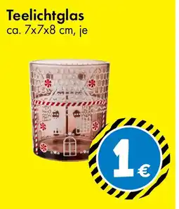 TEDi Teelichtglas Angebot