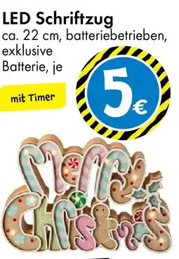 TEDi LED Schriftzug Angebot