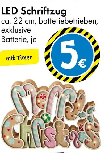 TEDi LED Schriftzug Angebot