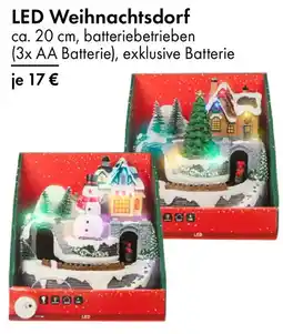 TEDi LED Weihnachtsdorf Angebot