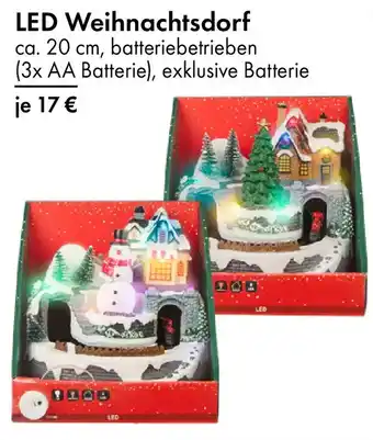 TEDi LED Weihnachtsdorf Angebot