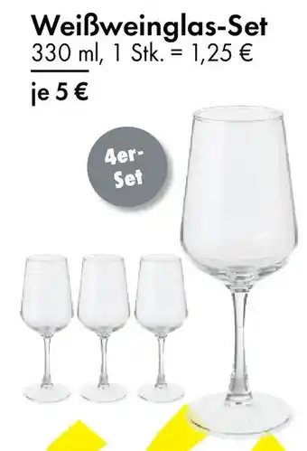 TEDi Weißweinglas-Set 4er- Set Angebot