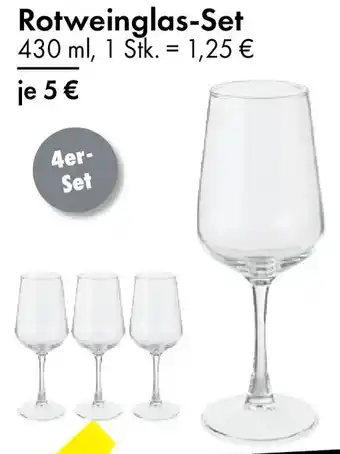 TEDi Rotweinglas-Set 4er- Set Angebot