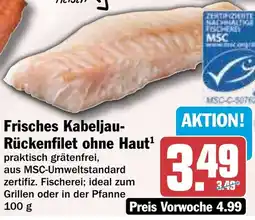 HIT Frisches Kabeljau- Rückenfilet ohne Haut Angebot