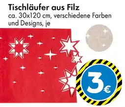 TEDi Tischläufer aus Filz Angebot