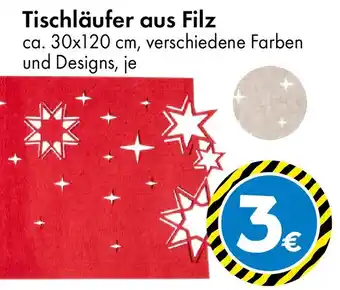 TEDi Tischläufer aus Filz Angebot