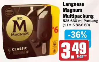 HIT Langnese Magnum Multipackung Angebot