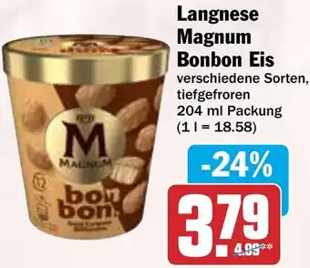 HIT Langnese Magnum Bonbon Eis Angebot