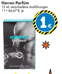 TEDi Herren Parfüm WORKOUT for men Angebot