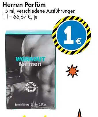 TEDi Herren Parfüm WORKOUT for men Angebot
