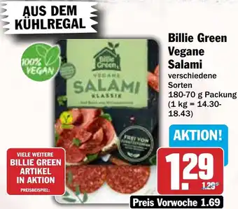 HIT Billie Green Vegane Salami Angebot