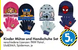 TEDi Kinder Mütze und Handschuhe Set Angebot