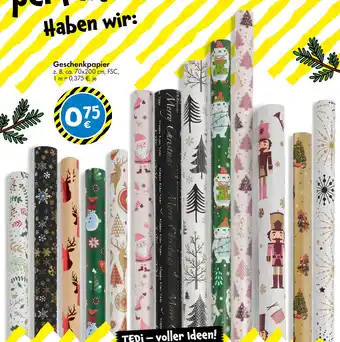 TEDi Geschenkpapier Angebot
