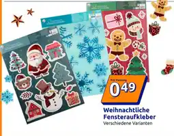 Action Weihnachtliche Fensteraufkleber Angebot