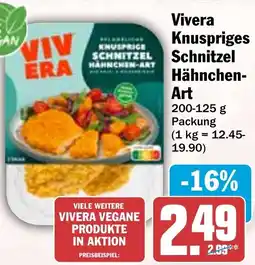HIT Vivera Knuspriges Schnitzel Hähnchen-Art Angebot
