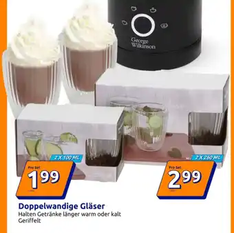 Action Doppelwandige Gläser Angebot