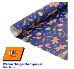 Action Weihnachtsgeschenkpapier Angebot