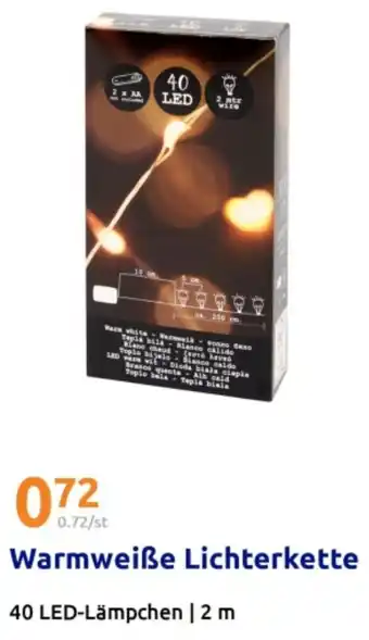 Action Warmweiße Lichterkette Angebot