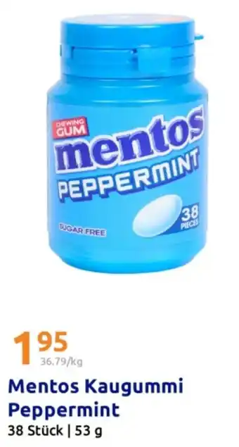 Action Mentos Kaugummi Peppermint Angebot