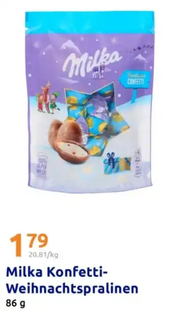 Action Milka Konfetti- Weihnachtspralinen Angebot