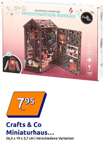 Action Crafts & co miniaturhaus investigation bureau Angebot