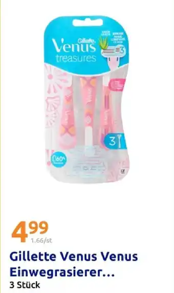 Action Gillette venus treasures einwegrasierer Angebot