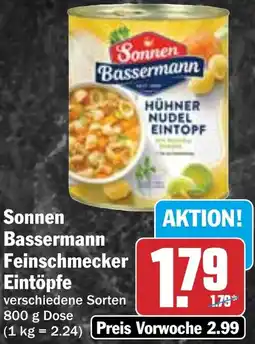HIT Sonnen Bassermann Feinschmecker Eintöpfe Angebot