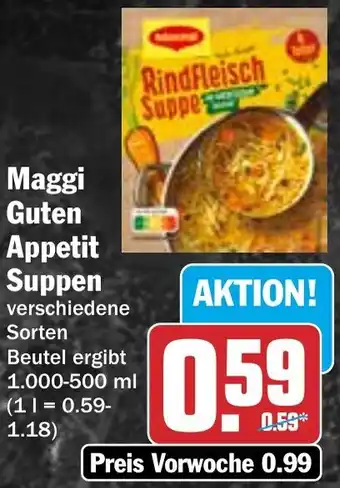 HIT Maggi Guten Appetit Suppen Angebot