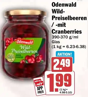 HIT Odenwald Wild Preiselbeeren / -mit Cranberries Angebot