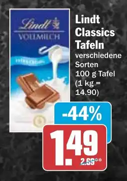 HIT Lindt Classics Tafeln Angebot