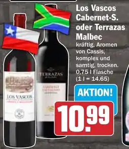 HIT Los Vascos Cabernet-S. oder Terrazas Malbec Angebot